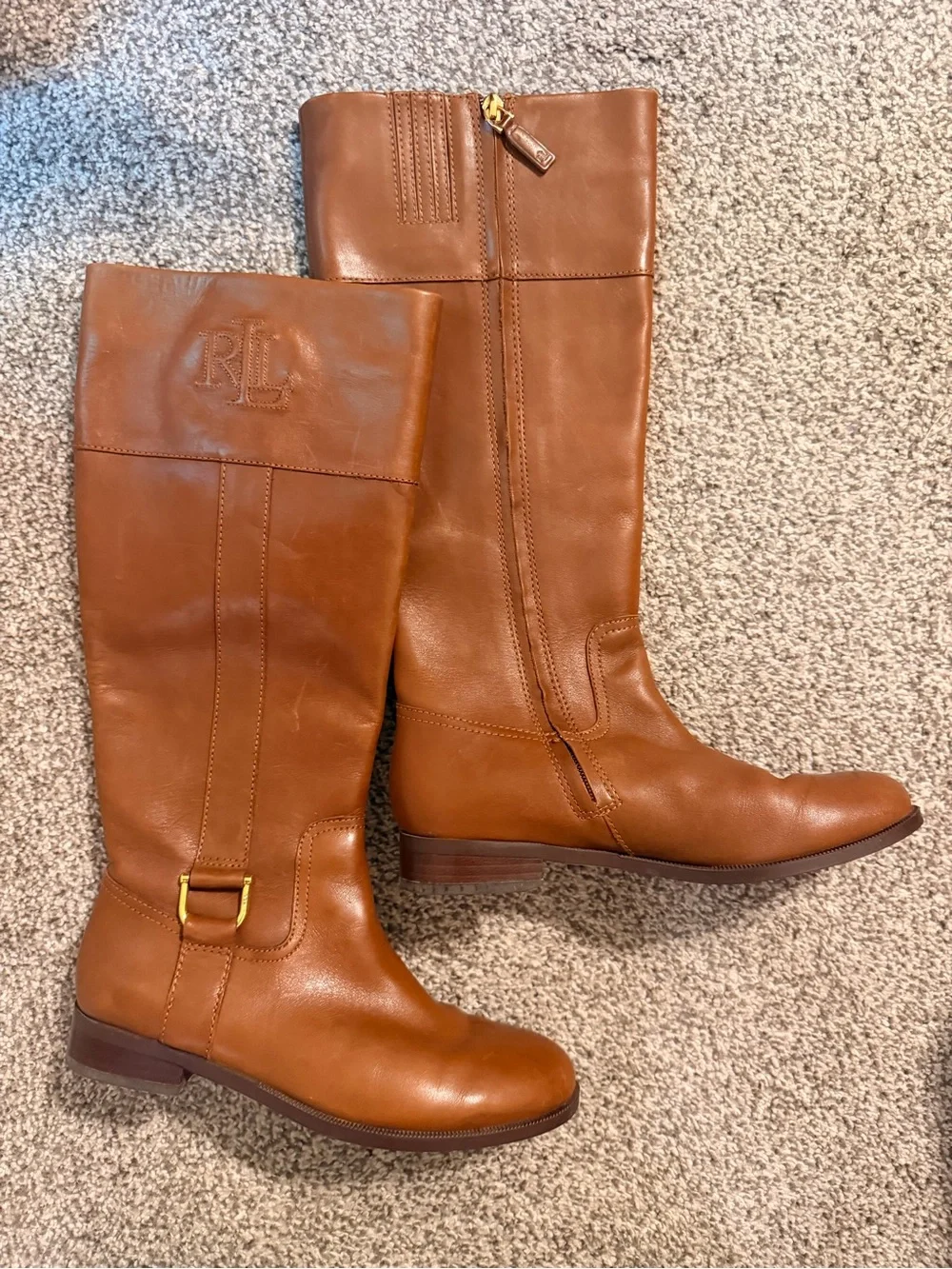 Ralph Lauren tall leather